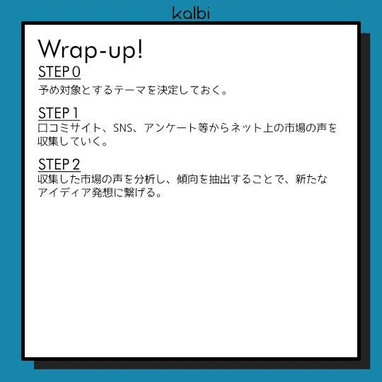ソーシャルリスニング法wrapup