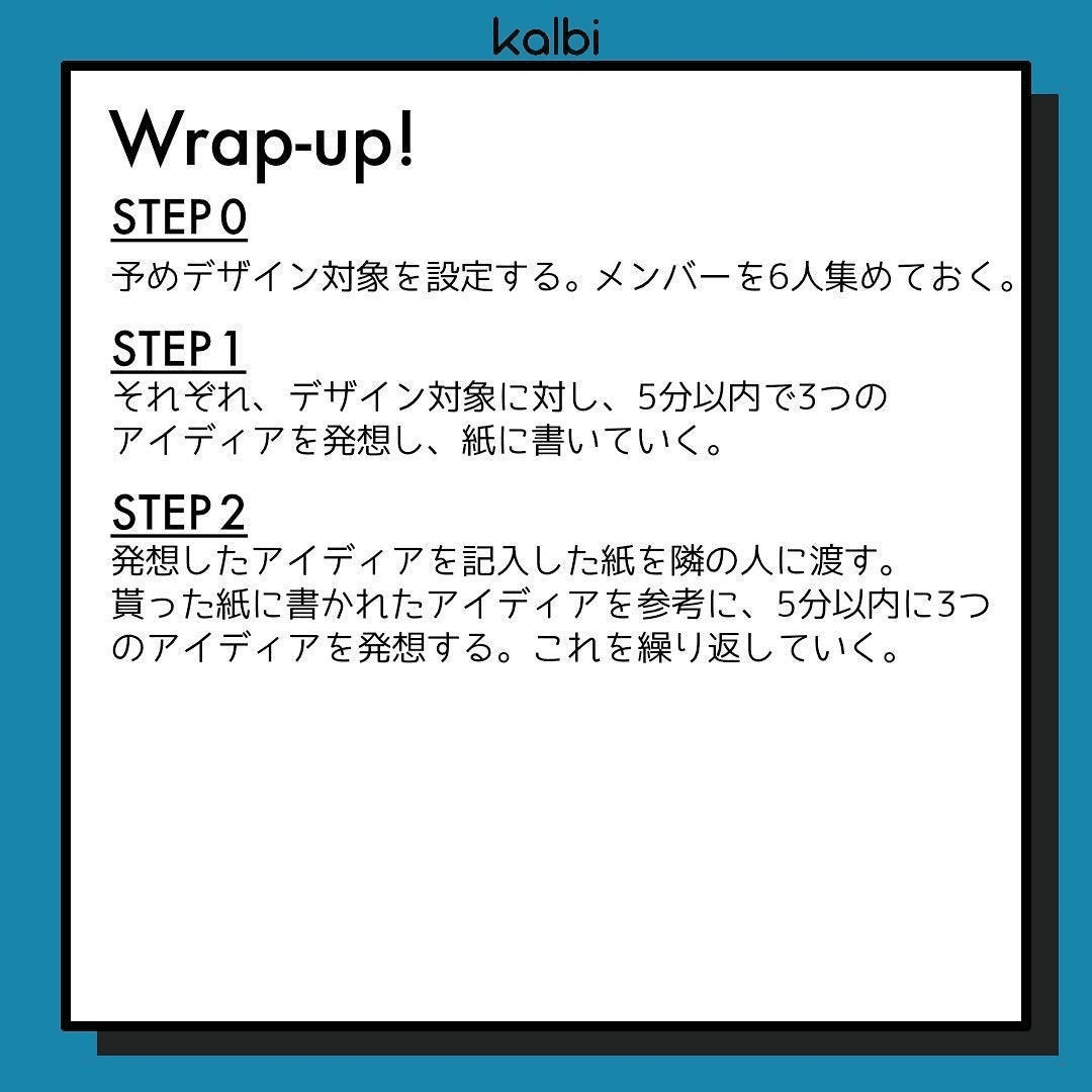 6-3-5法wrapup